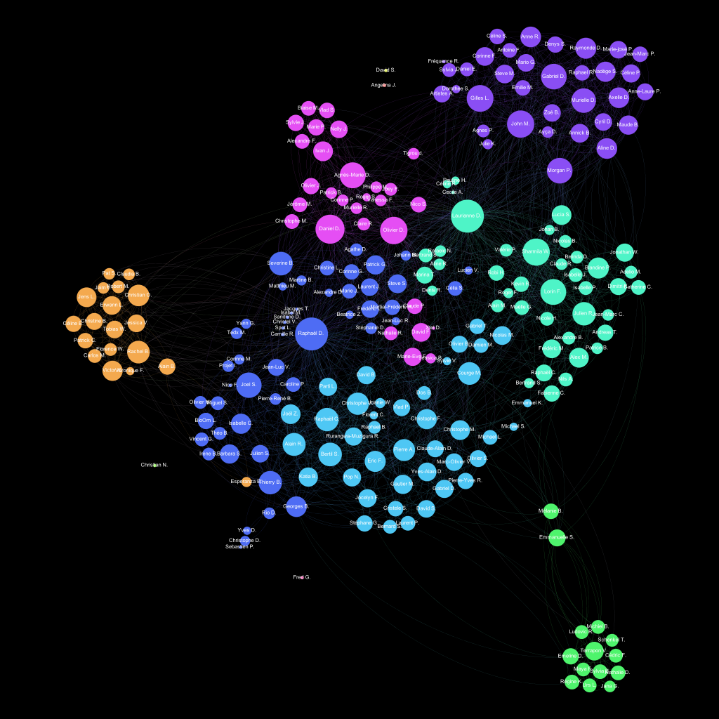 Graphe d’un réseau Facebook – GAiA Labs